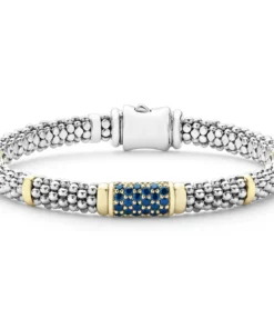 Lagos Blue Sapphire Caviar Bracelet | 6mm (Size M)