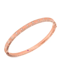 Roberto Coin Princess Diamond Satin Bangle