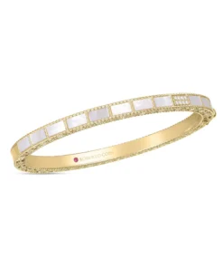 Roberto Coin Mosaic Diamond Accent & Mother of Pearl Bangle