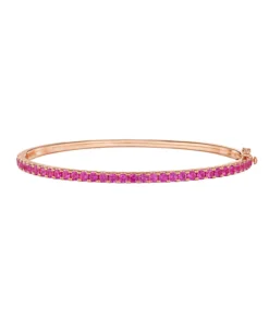 Kwiat Stackable Bangle with Pink Sapphires