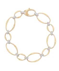 Marco Bicego Marrakech Onde Flat Link Bracelet with Diamonds