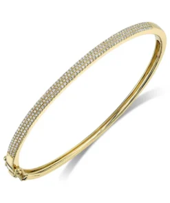 Shy Creation Diamond Hinged Bangle