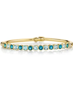 Sloane Street Blue Topaz & Diamond Bracelet