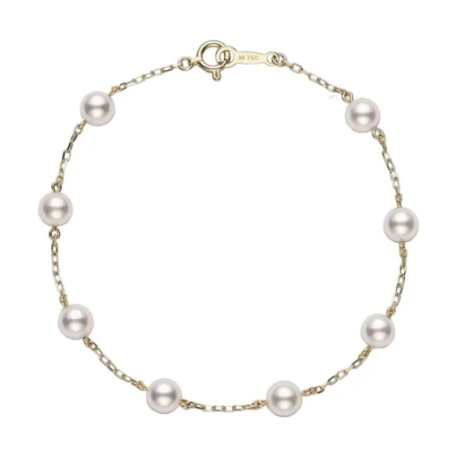 Mikimoto Akoya Cultured Pearl Station Everyday Essentials Bracelet (6.5-6mm A+)