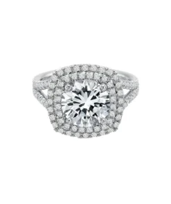 Precision Set Diamond Double Halo Setting