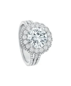 Precision Set Diamond Halo Setting