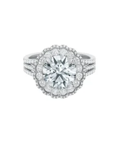 Precision Set Diamond Halo Setting