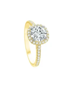 Precision Set Elege Diamond Halo Ring