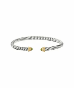 David Yurman Peridot Cable Kids Cuff