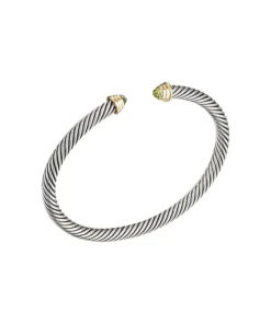 David Yurman Peridot Cable Kids Cuff