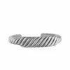 David Yurman Sculpted Cable Contour Cuff Bracelet in Sterling Silver