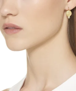 Temple St. Clair 18K Angel Earrings