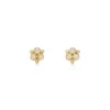 Temple St. Clair 18K Classic Diamond Trio Earrings