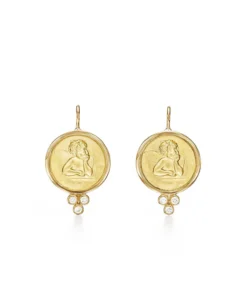 Temple St. Clair 18K Angel Earrings