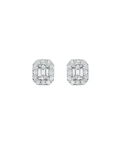 Penny Preville Emerald Cut Diamond Earrings