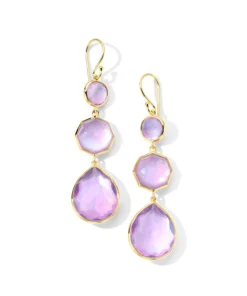 Ippolita Small Crazy 8 Earrings in Amethyst Triplets