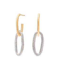 Marco Bicego Link Drop Earrings With Diamonds