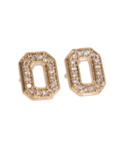 Diamond Cellar OSU Block "O" Studs with Diamonds