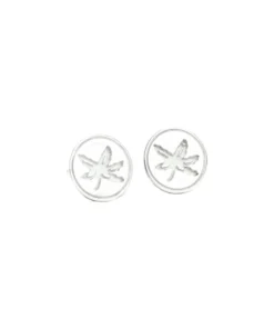 Diamond Cellar OSU Buckeye Leaf Studs