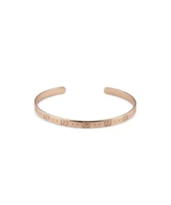 GUCCI Icon 18k Rose Gold Bangle