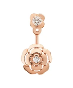 Chanel Extrait De Camélia Single Earring with Diamonds